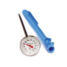 [6072N] BI-METAL THERMOMETER 1"DIAL 5"STEM 0/220F 1% ACCURACY 6072-1 6072J