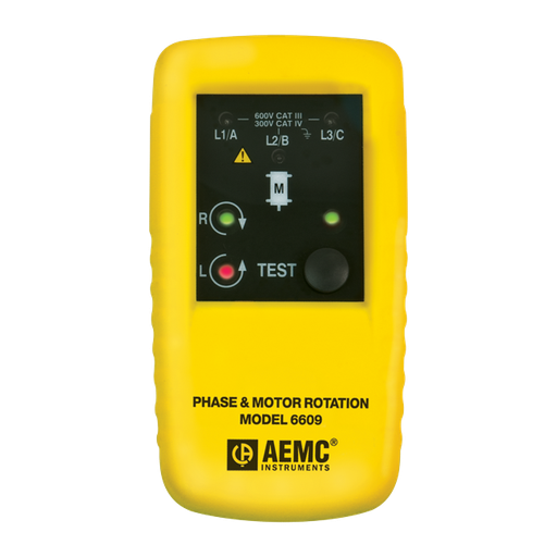 [2121.11] AEMC Phase & Motor Rotation Meter Model 6609 Replaced by Cat #2121.90 - Model 6611