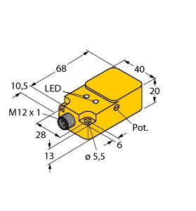 [2530131] Turck Capacitive Sensor (BC20-Q20-VN4X2-H1141)