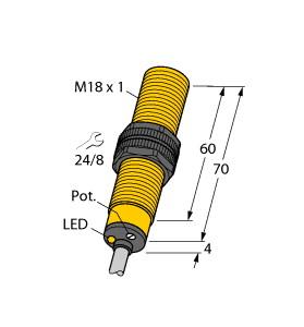 [25031] Turck Capacitive Sensor (BC5-S18-AN4X)