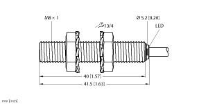 [4602304] Turck Inductive Sensor (BI1.5-EG08-RN6X)