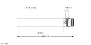 [4612120] Turck Inductive Sensor (BI1.5-EH6.5-AN6X-V1131)