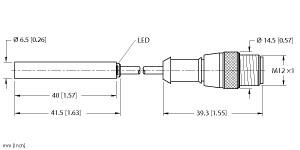 [4612092] Turck Inductive Sensor (BI1.5-EH6.5-AP6X-0.2-RS4T)