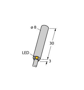 [1604331] Turck Inductive Sensor (BI1.5-H08K-AP6X)