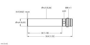 [10051] Turck Inductive Sensor (BI1.5-H6.5-Y1-V1131)
