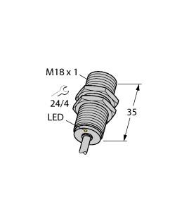 [4614723] Turck Inductive Sensor, Stainless Steel Front (BI10-EG18F-AN6X)