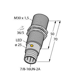 [46965] Turck Inductive Sensor (BI10-G30-AP6X-B1141)