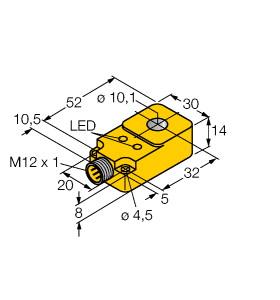 [1407120] Turck Inductive Sensor, Ring Sensor (BI10R-Q14-AN6X2-H1141)