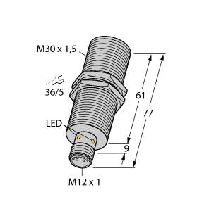 [1636415] Turck Inductive Sensor (BI10U-EM30HE-AP6X2-H1141)