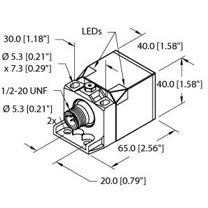 [1335190] Turck Inductive Sensor (BI15-CK40-RZ3X2-B3131/W/BS2.1)