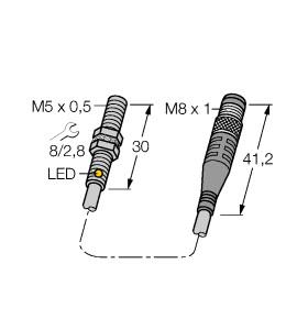 [4609888] Turck Inductive Sensor (BI1-EG05-AN6X-0.2-PSG3M)