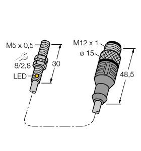 [4609898] Turck Inductive Sensor (BI1-EG05-AN6X-0.2-RS4T)