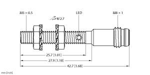 [4609752] Turck Inductive Sensor (BI1-EG05-RP6X-V1331)