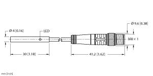 [4609689] Turck Inductive Sensor (BI1-EH04-AN6X-0.2-PSG3M)