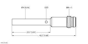 [4608441] Turck Inductive Sensor (BI1-EH04-RP6X-V1331)