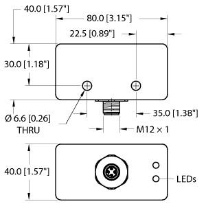 [1625590] Turck Inductive Sensor (BI20-CA4080-VP4X2-H1141/S1009)