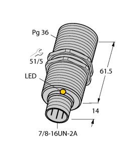 [43759] Turck Inductive Sensor (BI20-G47-AZ3X-B2131)