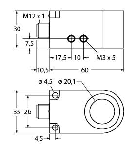 [14043] Turck Inductive Sensor, Ring Sensor (BI20R-W30-DAN6X-H1141)