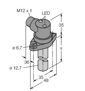 [4580089] Turck Inductive Sensor, For High Pressures (BI2-CRS705-AP4X2-H1141/S34)