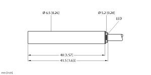 [4612300] Turck Inductive Sensor, With Increased Switching Distance (BI2-EH6.5-AN6X)