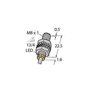 [4602963] Turck Inductive Sensor, With Increased Switching Distance (BI2-M08K-AN6X)