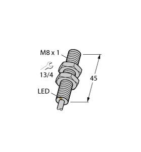 [4614712] Turck Inductive Sensor, Stainless Steel Front (BI3-EG08FE-AN6X)