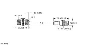 [44050891] Turck Inductive Sensor, With Weldguard® coating (BI3-GT12K-AD4X-0.3-RS4.23T/S1589)