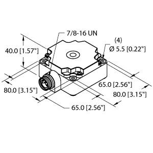 [1569890] Turck Inductive Sensor (BI40-CP80-VP4X2-B1141)