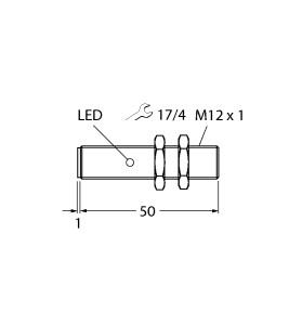 [46070911] Turck Inductive Sensor, With Increased Switching Distance (BI4-EG12-AN6X-H1141)