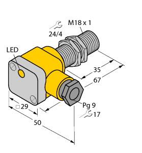 [40160] Turck Inductive Sensor (BI5-G18SK-Y1X)