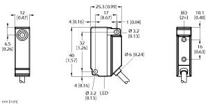 [1635523] Turck Inductive Sensor, With Extended Switching Distance (BI5U-Q12-AN6X2)