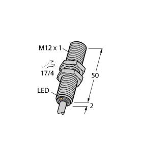 [4614732] Turck Inductive Sensor, Stainless Steel Front (BI6-EG12FE-RN6X)