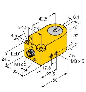 [14037] Turck Inductive Sensor, Ring Sensor (BI6R-W30-DAN6X-H1141)