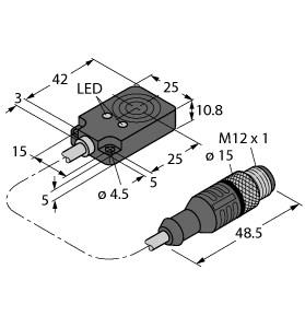 [1662091] Turck Inductive Sensor (BI8U-Q10-AP6X2-0.2-RS4T)