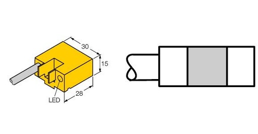 [4675090] Turck Magnetic Field Sensor, For Pneumatic Cylinders (BIM-AKT-AP6X W/KLA1)