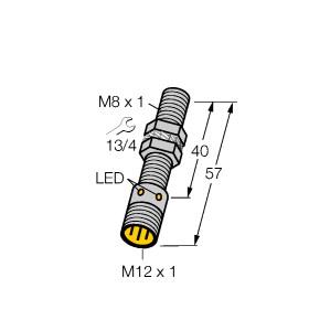 [1074001] Turck Magnetic Field Sensor, Magnetic-inductive Proximity Sensor (BIM-EG08-Y1X-H1341)