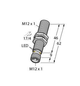 [1579910] Turck Magnetic Field Sensor, Magnetic-inductive Proximity Sensor (BIM-M12E-AG4X-H1144)