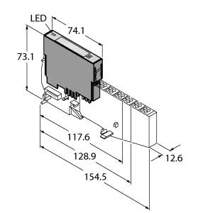 [6827233] Turck BL20 Electronic Module, 2 RFID Channels (HF/UHF) (BL20-2RFID-A)