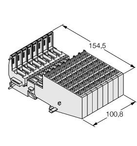 [6827219] Turck BL20 base module, Screw connection (BL20-B6S-SBCSBC)