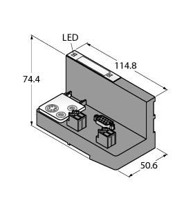 [6827234] Turck Gateway for the BL20 I/O System, Interface for PROFIBUS-DP (BL20-GW-DPV1)