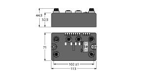 [6811465] Turck BL compact™ multiprotocol fieldbus station for Industrial Ethernet, 2 Analaog Inputs for Thermocouple Elements (BLCEN-2M12MT-2AI-TC)