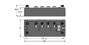 [6811496] Turck BL compact™ fieldbus station for PROFINET®, Interface for Connection of 4 BL ident Read/Write Heads (HF/UHF) (BLCEN-4M12LT-2RFID-A-2RFID-A)