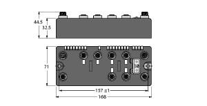 [6811482] Turck BL compact™ multiprotocol fieldbus station for Industrial Ethernet, 4 Analog Inputs for Current or Voltage and 2 Analog Outputs for Current (BLCEN-6M12LT-4AI-VI-2AO-I)