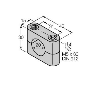 [69464] Turck Accessories, Mounting Clamp (BS 20)