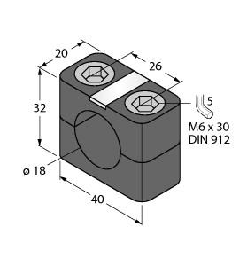 [69472] Turck Accessories, Mounting Clamp (BSN 18)