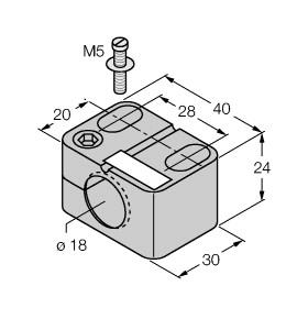 [6947214] Turck Accessories, Mounting Clamp (BST-18B)