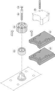 [6900174] Turck Accessories, Actuation kit (puck) (BTS-DS20-RO1)