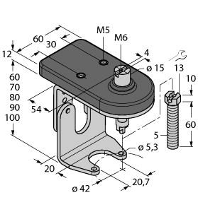 [6901121] Turck Accessories, Mounting kit for manual valves (BTS-DSU35-ZF04-M5)