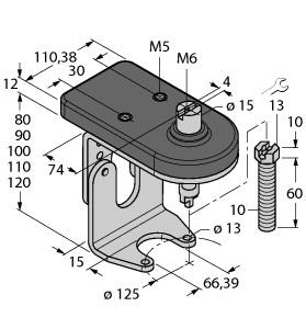 [6901131] Turck Accessories, Mounting kit for manual valves (BTS-DSU35-ZF12-M10)