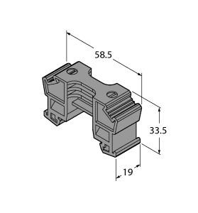 [7580957] Turck Accessories, Power Bridge Connection Terminal (E/ME TBUS NS35 BK)